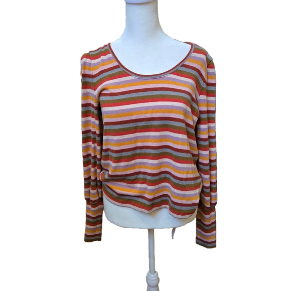 Madewell Multicolor Striped Blouse - Picture 1 of 4